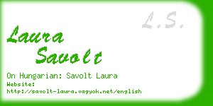 laura savolt business card